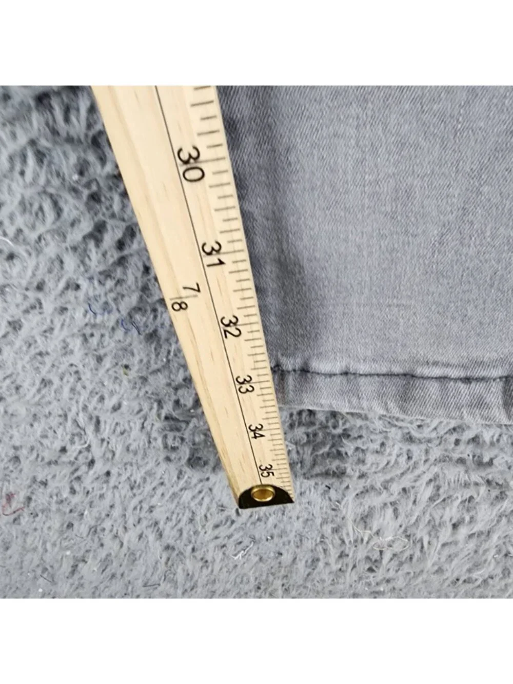Ben Sherman Jeans Mens 31x34 Gray Stretch Mid Rise Straight Fit *NWT*